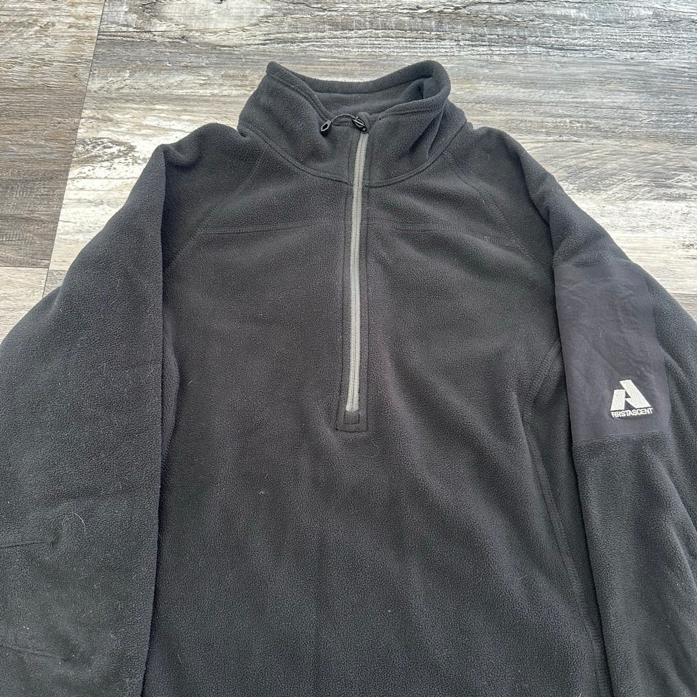 Eddie Bauer First Ascent Polartec Black Women LQuarter Zip Fleece Jacket Sweater